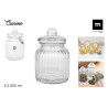 BONBONNIERE VERRE COTELÉ 2000ml