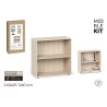 ETAGERE 2 CASES EFFET EN BOIS 60X29,7X60
