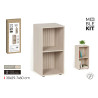 ETAGERE 2 CASES EFFET EN BOIS 30X29,7CH6