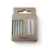 10 Bougies Paillettes Or 6cm