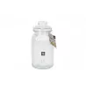 BONBONNIERE VERRE COTELÉ D11H28CM