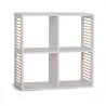 Étagère 4 Cases Bois Blanc Moblekit 60x29x60cm