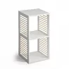 Étagère 2 Cases Bois Blanc Ajouré Moblekit 30,5x29x60cm