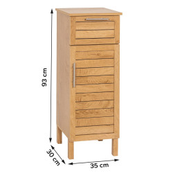 MEUBLE BAS COLONIAL MDF 1 PORTE/1 TIROIR