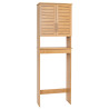 Meuble Dessus WC Style Colonial 2 Portes Aspect Teck