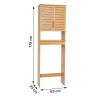 MEUBLE DESSUS WC COLONIAL MDF/2 PORTES +