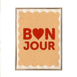 TOILE TUFTEE BONJOUR