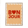 TOILE TUFTEE BONJOUR