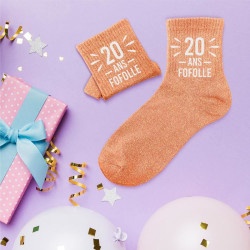CHAUSSETTES PAILLETTES 20 ANS