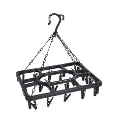 SECHOIR PLASTIQUE 26 PINCES 38x29.5cm ANTHRACITE