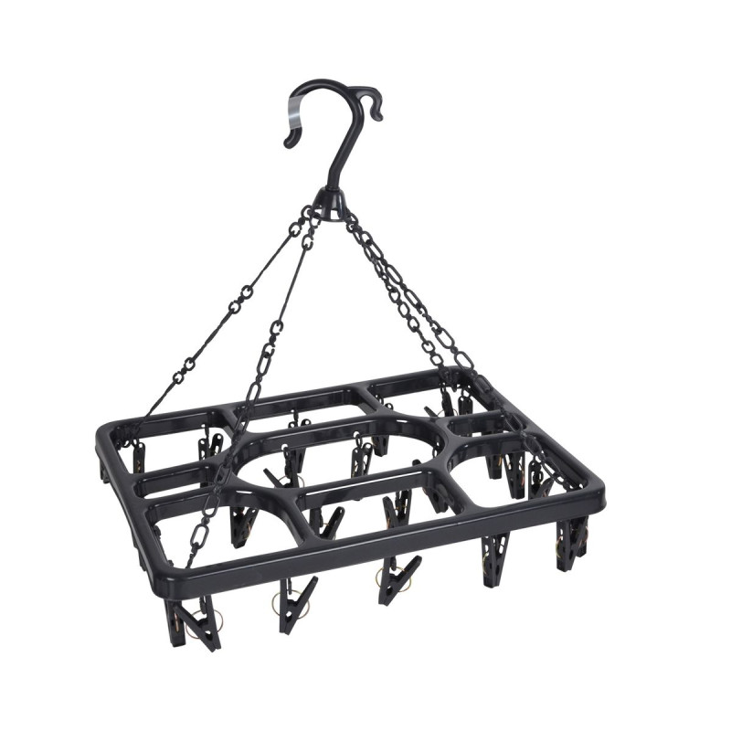 SECHOIR PLASTIQUE 26 PINCES 38x29.5cm ANTHRACITE