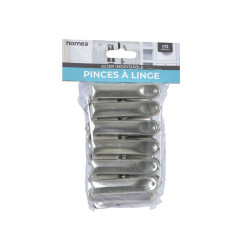 SET DE 12 PINCES A LINGE METAL ANTIMARQU