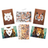 Kit tabl stickers n° A4 animaux sauvages