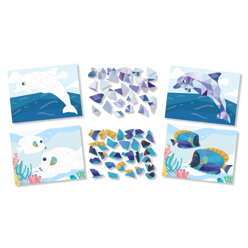 Kit tabl stickers n° A5 animaux marins x