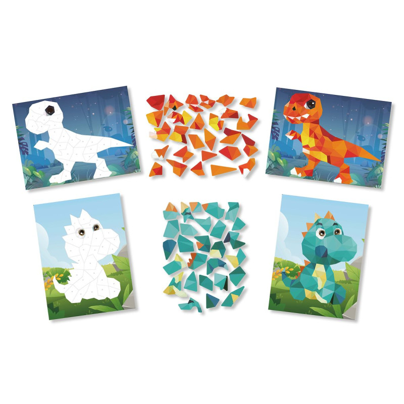 Kit tabl stickers n° A5 dinosaures x2 pc
