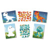 Kit tabl stickers n° A5 dinosaures x2 pc
