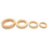 Anneaux bois pour macramé 4 à 7cmx8pcs