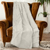 PLAID 140X200 TUFT BLANC