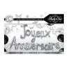Ghirlanda di buon compleanno in argento