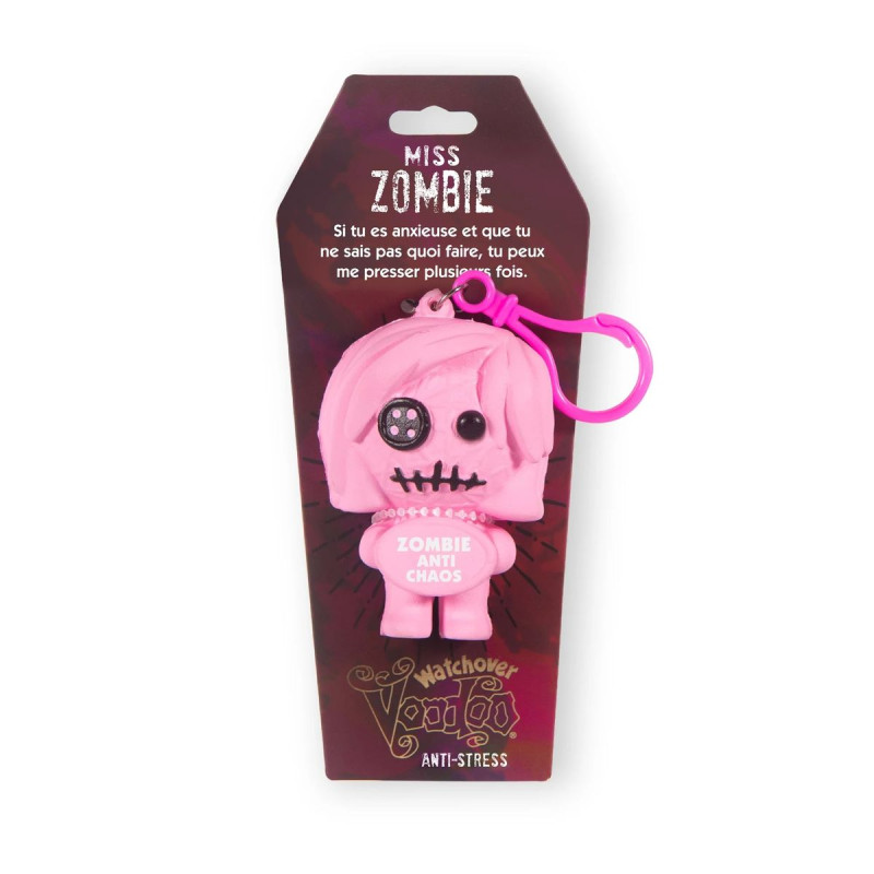 Porte clés Vaudou anti-stress Miss zombie Porte clés Vaudou anti-stress Miss zombie