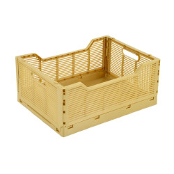 CAGETTE OCRE PLI TAILLE L 40x30xH.17CM
