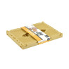CAGETTE OCRE PLI TAILLE L 40x30xH.17CM