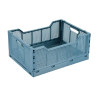 Cagette Pliable Bleu Minéral L 40x30 cm | Rangement Homea