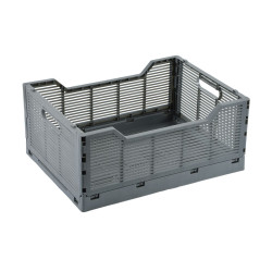 CAGETTE GRIS PLI TAILLE L 40x30xH.17CM