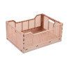 CAGETTE ROSE GRANIT PLI TAILLE L 40x30xH