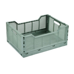Cagette Pliable Sauge Taille L 40x30 cm | Rangement Homea