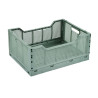 Cagette Pliable Sauge Taille L 40x30 cm | Rangement Homea