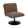 FAUTEUIL SALON PIVOTANT JULES TAUPE