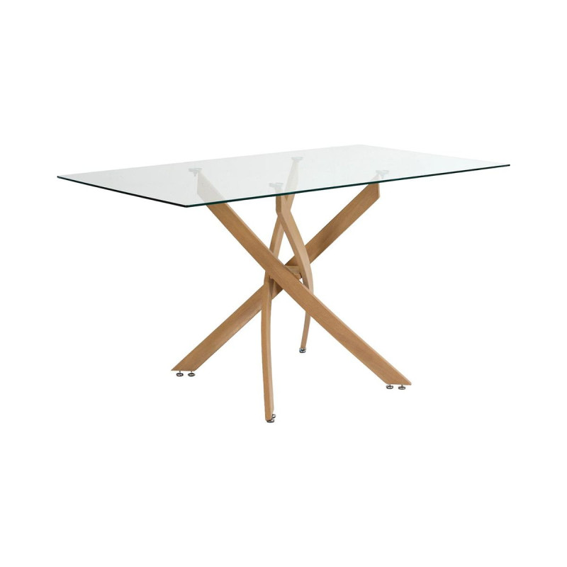TABLE DE REPAS VERRE HERITAGE 140X80CM