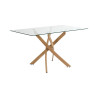 TABLE DE REPAS VERRE HERITAGE 140X80CM