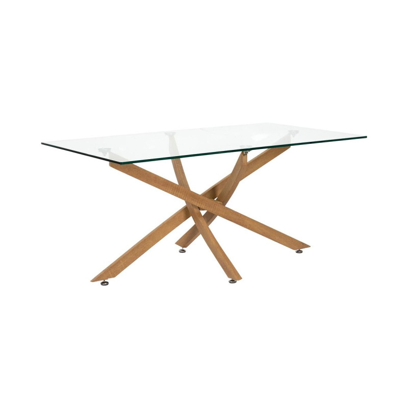 TABLE BASSE EN VERRE HERITAGE 100X60CM