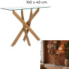 CONSOLE EN VERRE HERITAGE 100X40CM