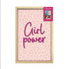 TOILE NEON GIRL POWER 40X60CM