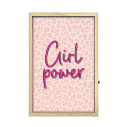 TOILE NEON GIRL POWER 40X60CM