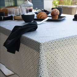 Nappe Enduite Carrée Gaudi Oil Green 150x150 cm