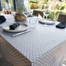 Nappe Enduite Rectangulaire Gaudi Noir 200x150 cm