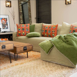 COUSSIN ART NAIF BRIQUE 45X45