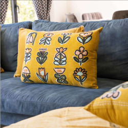 Coussin Art Naïf Gold 40x60 cm