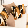 Coussin Brodé Carges Bison 45x45 cm | Motif Géométrique Coussin Brodé Carges Bison 45x45 cm | Motif Géométrique