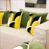 Coussin Brodé Carges Pesto 45x45 cm | Motif Géométrique Coussin Brodé Carges Pesto 45x45 cm | Motif Géométrique