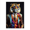 TOILE EFFET LAQUE TIGRE 40X60