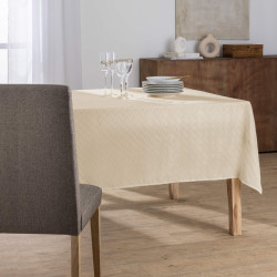 NAPPE RECT 140X240CM JACQUARD ELYSE NAT