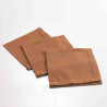 SERVIETTE TABLE X3 40X40 CHARLINE MOCHA