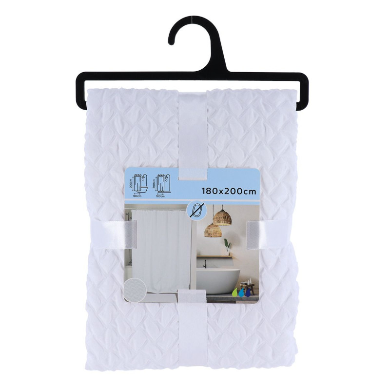 RID DOUCHE GAUFRE BLANC 180X200CM MICRO