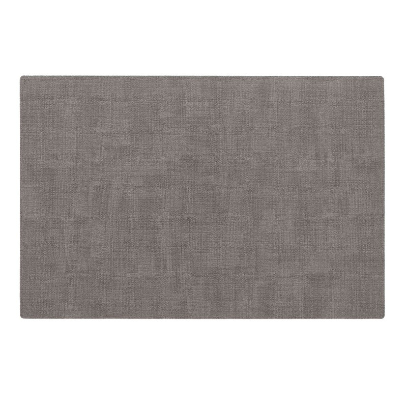 SET TABLE 30X45CM IMIT CUIR MARLON GRIS