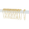 SET DE 12 ANNEAUX METAL - DORE